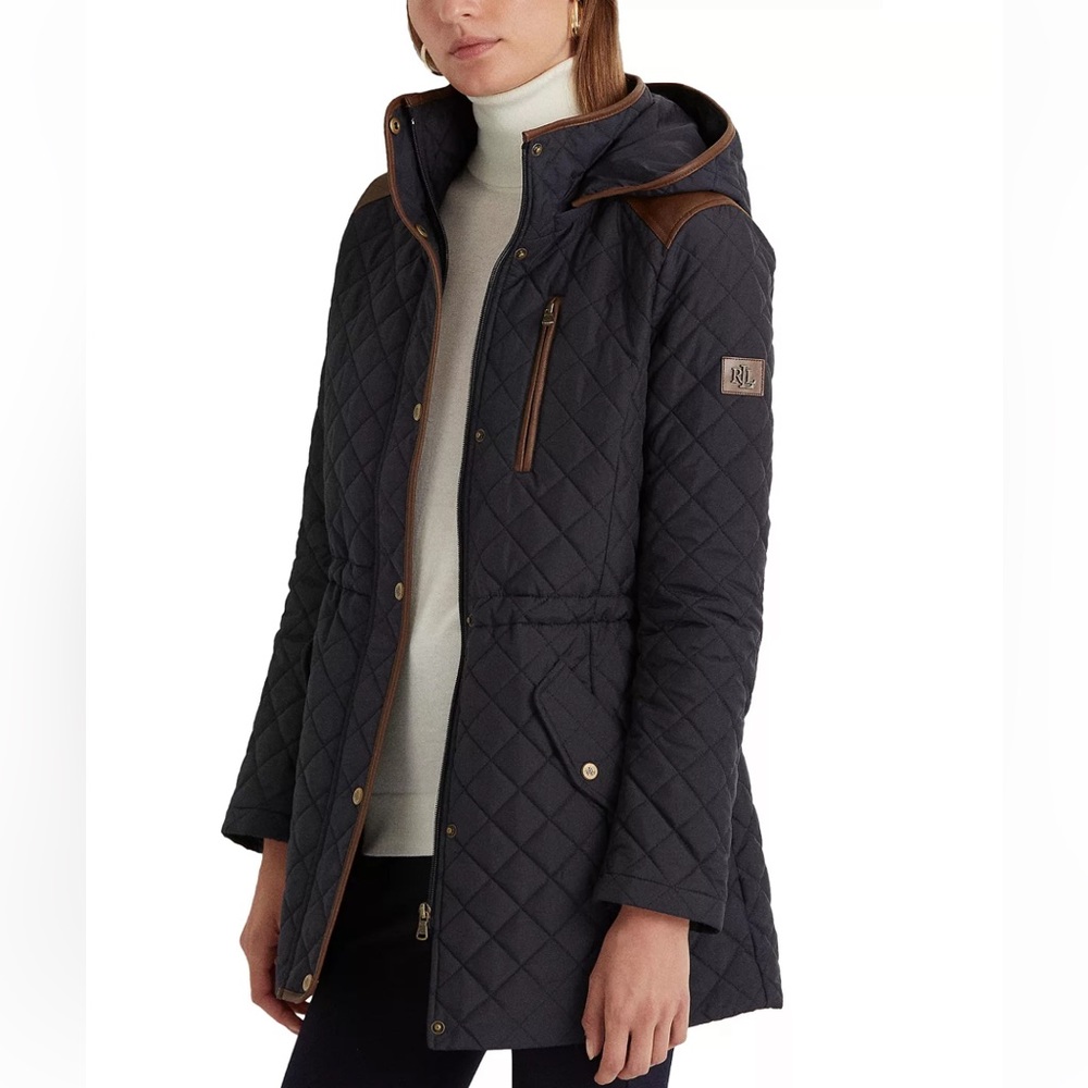 Ralph Lauren Women's Hooded Quilted Coat, Created by Macy's